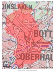 Schadstoffaustritt in Oberhausen: Mülheim davon nicht betroffen - Plan vom Gefährdungsbereich