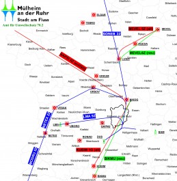 Flugroutenänderung (AMRUFRA) - Routenstruktur zum 11.März 2010