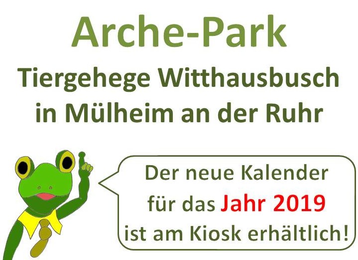 Arche-Park. Tiergehege Witthausbusch. Kalender 2019 erschienen und am Kiosk erhältlich. - Helmut Kottkamp